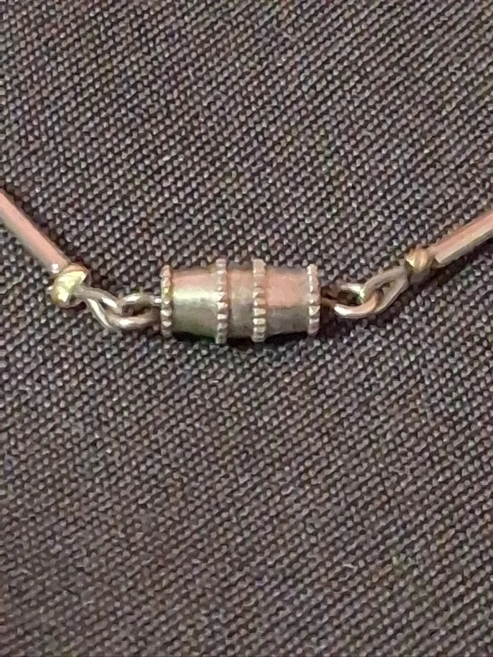 vintage Southwestern-style liquid silver and turquoise beaded bracelet